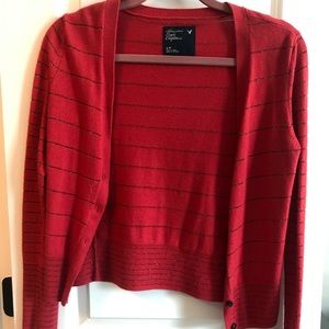 Red American Eagle Cardigan